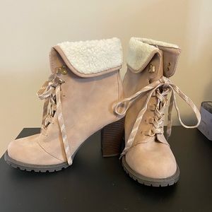 Dusty rose boots